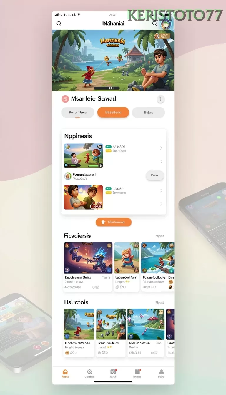 Cuplikan layar 9ZKGAMES — halaman utama