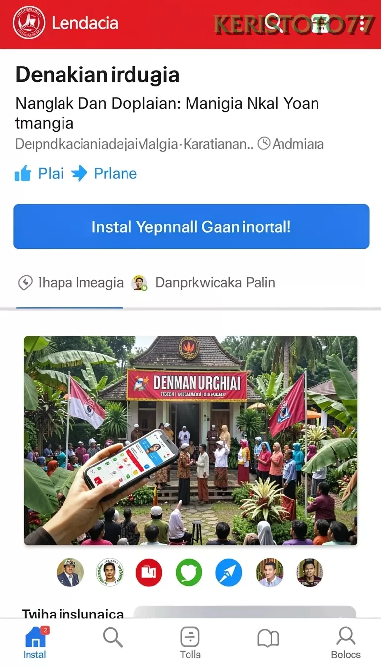 Cuplikan layar EVENTS — halaman utama