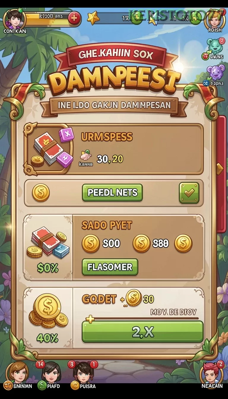 Cuplikan layar JEJUSLOT — menu navigasi